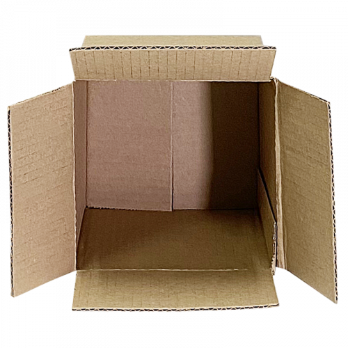 Коробка из гофрокартона четырехклапанная, 80  x 80 x 80 мм