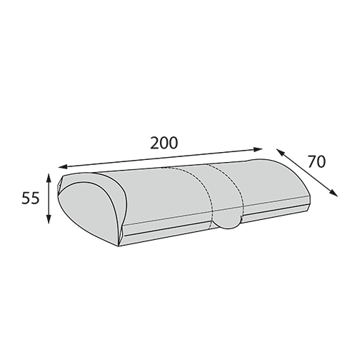 Коробка для шаурмы OSQ Pillow M, 55 х 70 мм